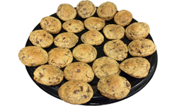 Tray of fresh baked cookies